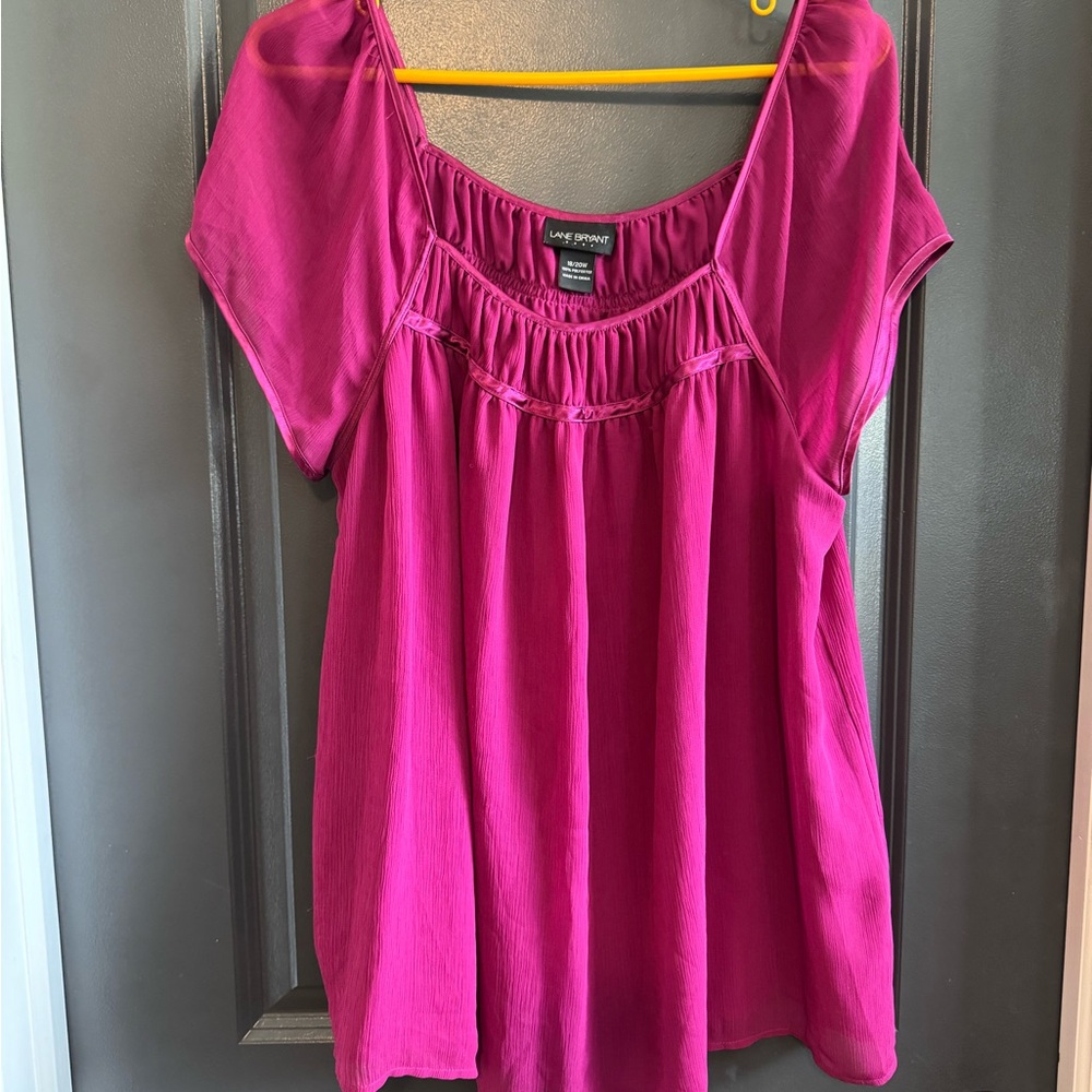 Fushia Lane Bryant Top size 18/20